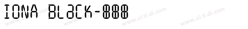 IONA Black字体转换
